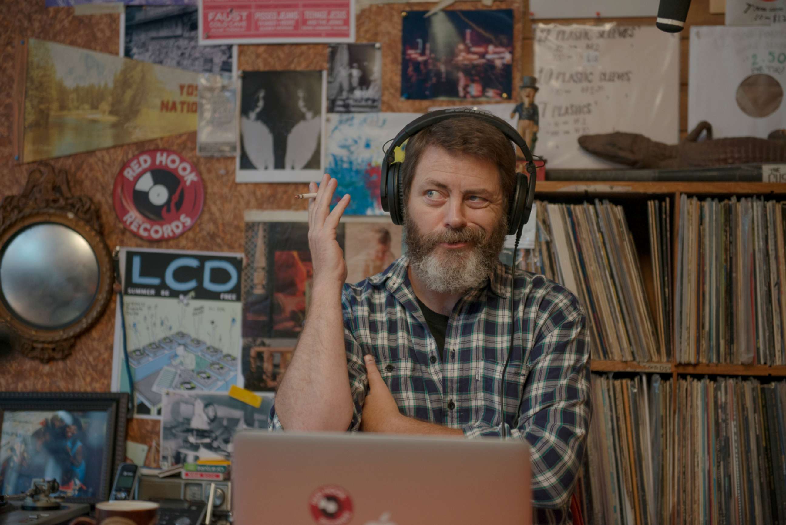PHOTO: Nick Offerman as Frank Fisher in the 2018 film, "Hearts Beat Loud."