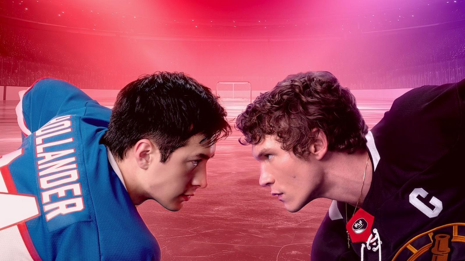 PHOTO: Key art for "Heated Rivalry" featuring Hudson Williams and Connor Storrie.