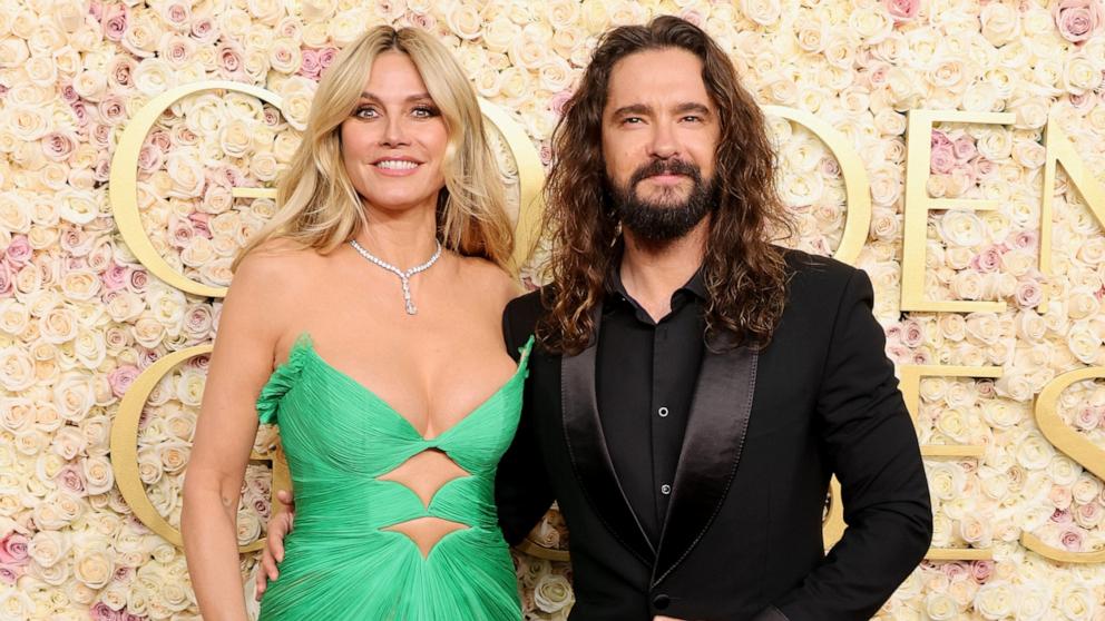 PHOTO: Heidi Klum and Tom Kaulitz attend the 82nd Annual Golden Globe Awards, Jan. 5, 2025, in Beverly Hills, Calif.