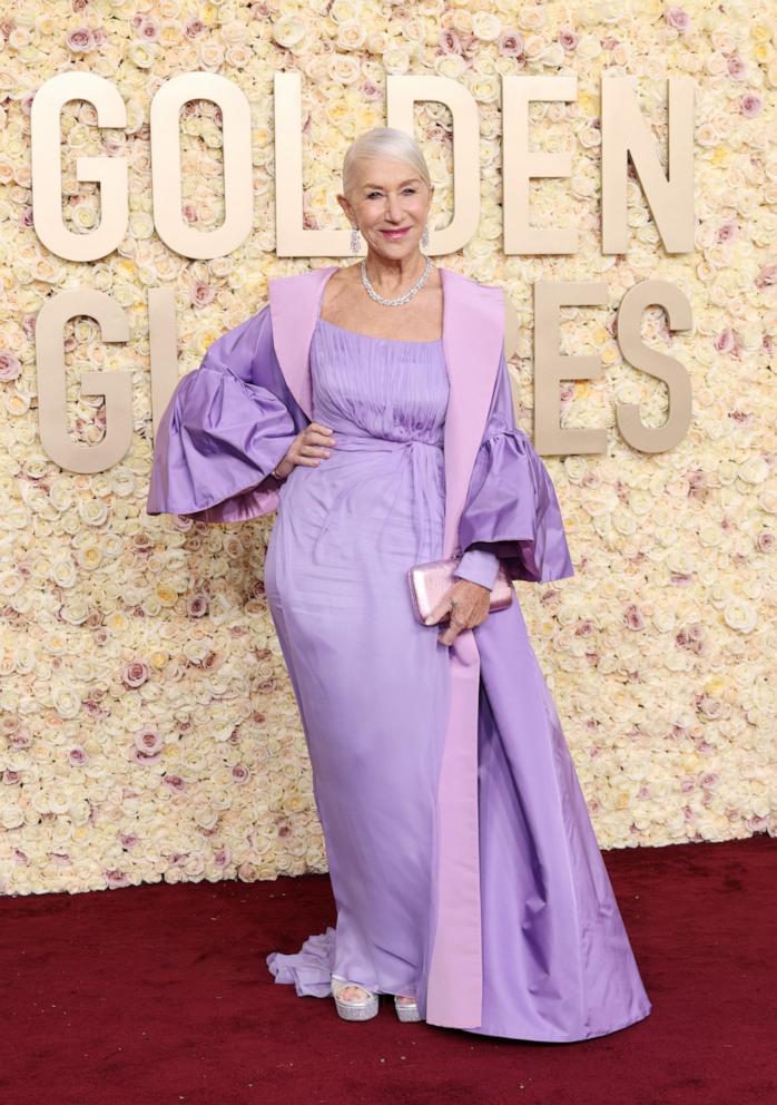 PHOTO: Helen Mirren attends the 81st Annual Golden Globe Awards at The Beverly Hilton, Jan. 7, 2024, in Beverly Hills, California.