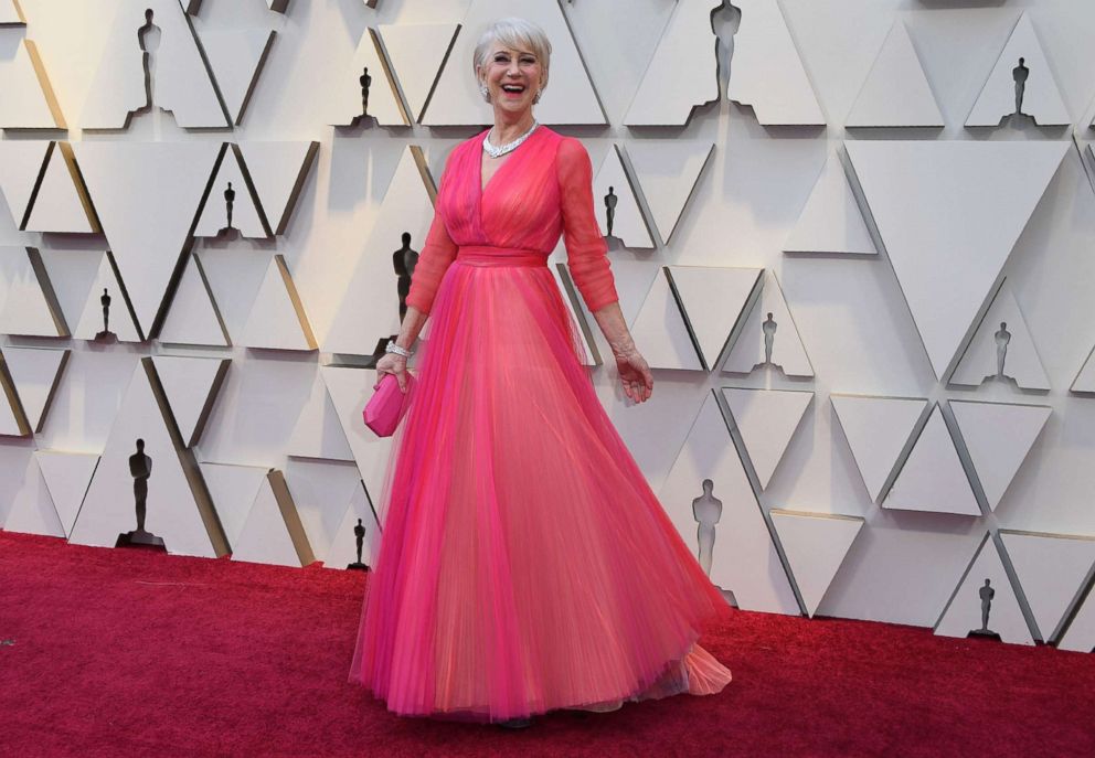 PHOTO: British actress Helen Mirren arrives for the 91st Annual Academy Awards at the Dolby Theatre in Hollywood, Calif., Feb. 24, 2019.