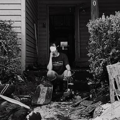 PHOTO: Liz Barker's home in Swannanoa, North Carolina, was flooded during Hurricane Helene.