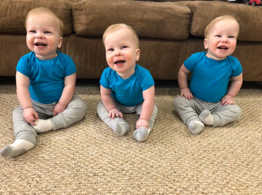 PHOTO: Henrik, James, and Thomas are now 15 months old.
