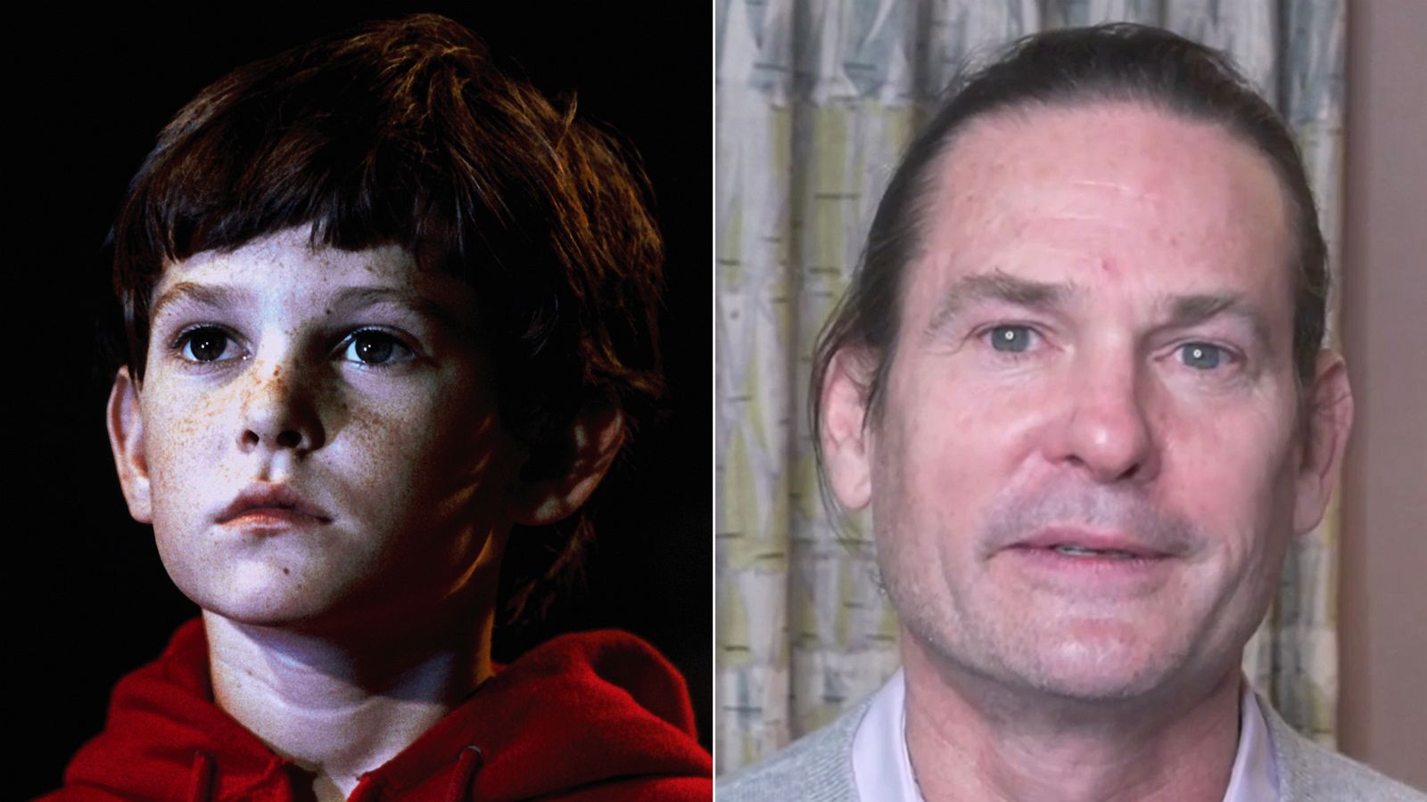 PHOTO: Henry Thomas in a scene from the movie "E.T." | Henry Thomas in a recent interview with ABC News.