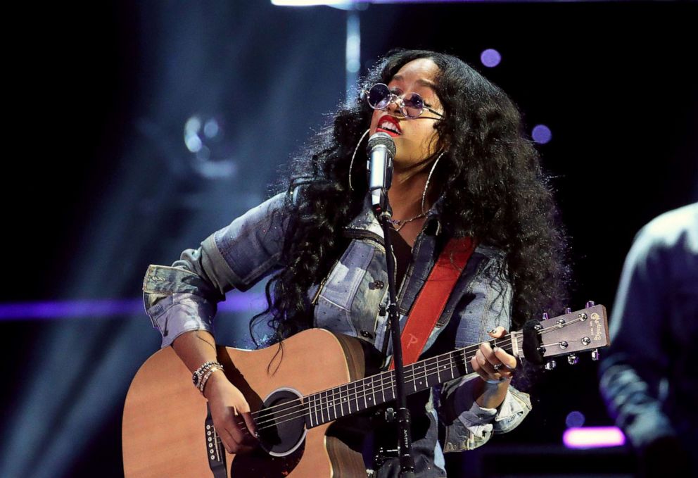 PHOTO: H.E.R. performs onstage during the 51st NAACP Image Awards, Presented by BET, at Pasadena Civic Auditorium, Feb. 22, 2020, in Pasadena, Calif.