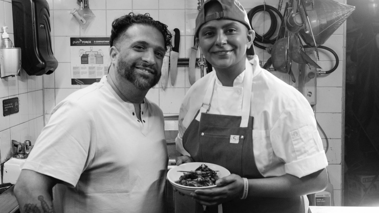 PHOTO: "Her Name is Chef" director Peter Ferriero with late chef Fatima Ali.