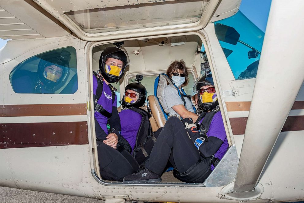 PHOTO: The Highlight Pro Skydiving Team, an all-female team of 11 highly skilled skydivers, is doing a series of jumps at events across the country to mark the 100th anniversary of the passage of the 19th Amendment, guaranteeing women's right to vote.