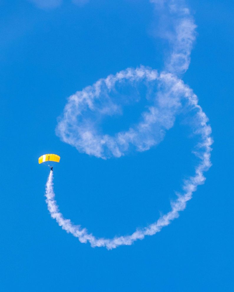 PHOTO:  The Highlight Pro Skydiving Team, an all-female team of 11 highly skilled skydivers, is doing a series of jumps at events across the country to mark the 100th anniversary of the passage of the 19th Amendment, guaranteeing women's right to vote.