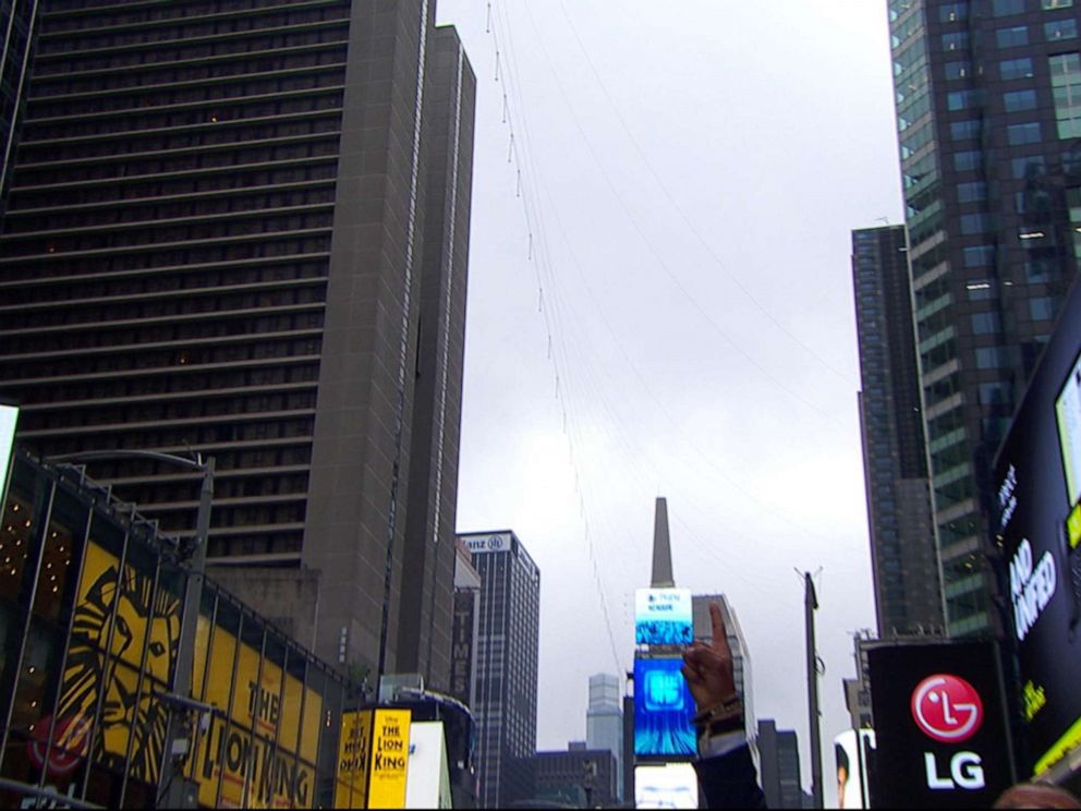 PHOTO: Nik and Lijana Wallenda will perform a highwire walk between two famed New York City buildings in Times Square on June 23, 2019.