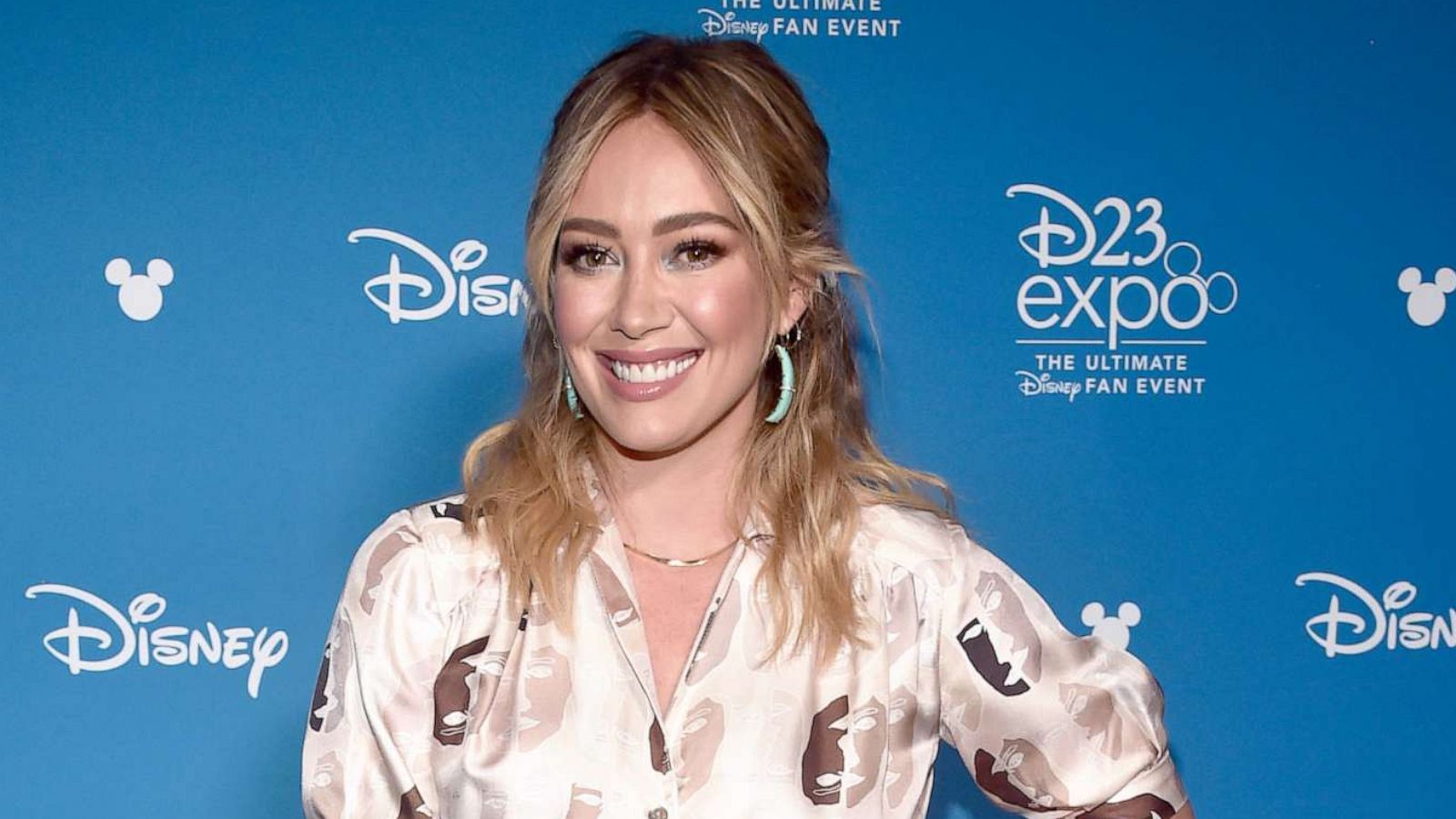 PHOTO: Hilary Duff of 'Lizzie McGuire' took part in the Disney+ Showcase at Disney's D23 EXPO 2019 in Anaheim, Calif, Aug. 23, 2019.