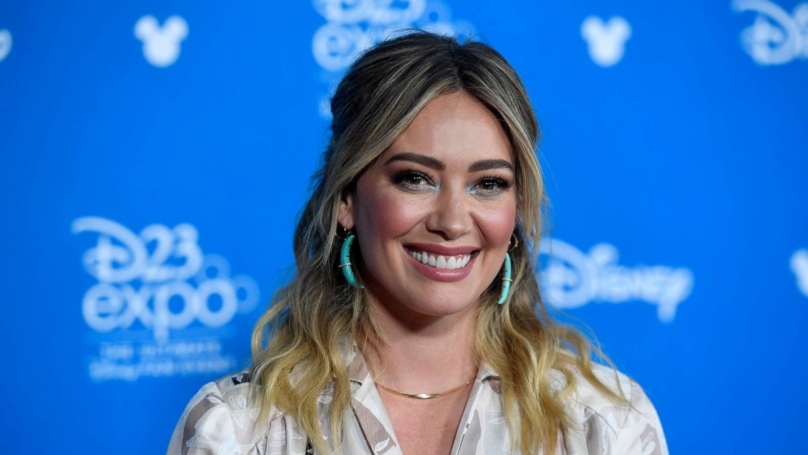 PHOTO: Hilary Duff attends D23 Disney+ Showcase at Anaheim Convention Center on August 23, 2019, in Anaheim, Calif.