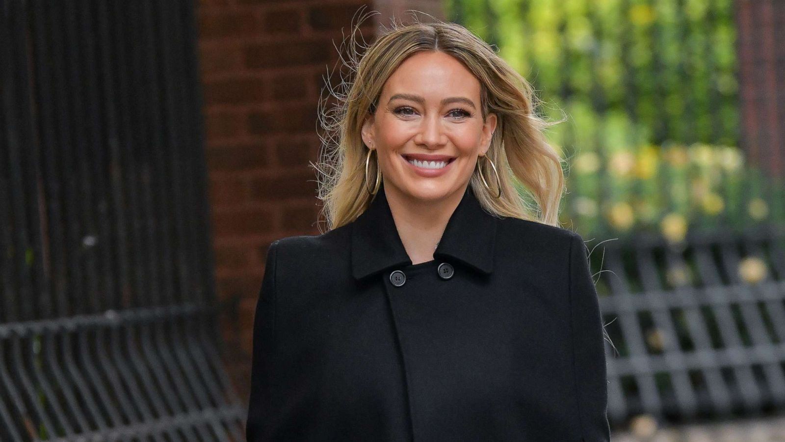 PHOTO: In this Nov. 11, 2020, file photo, Hilary Duff smiles on the set of 'Younger' in New York.