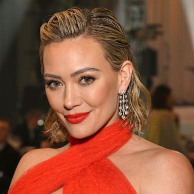 PHOTO: In this March 12, 2023, file photo, Hilary Duff attends the Elton John AIDS Foundation's 31st Annual Academy Awards Viewing Party, in West Hollywood, Calif.