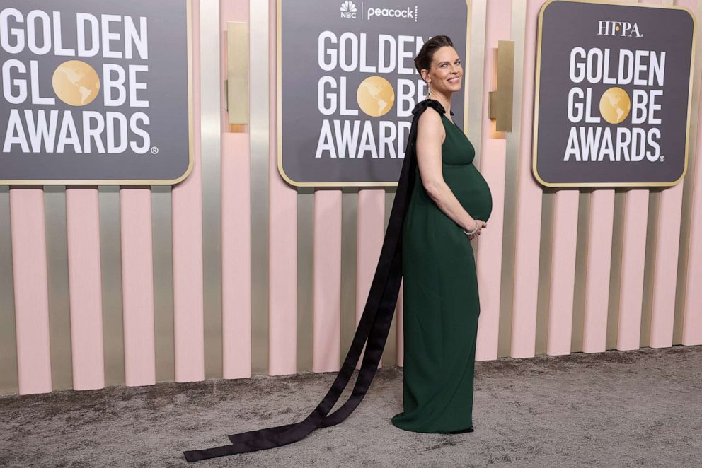 PHOTO: Hilary Swank attends the 80th Annual Golden Globe Awards, Jan. 10, 2023, in Beverly Hills, Calif.