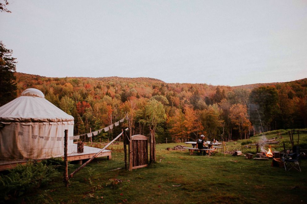 PHOTO: La Lu Farm Goat Yurt, Vermont