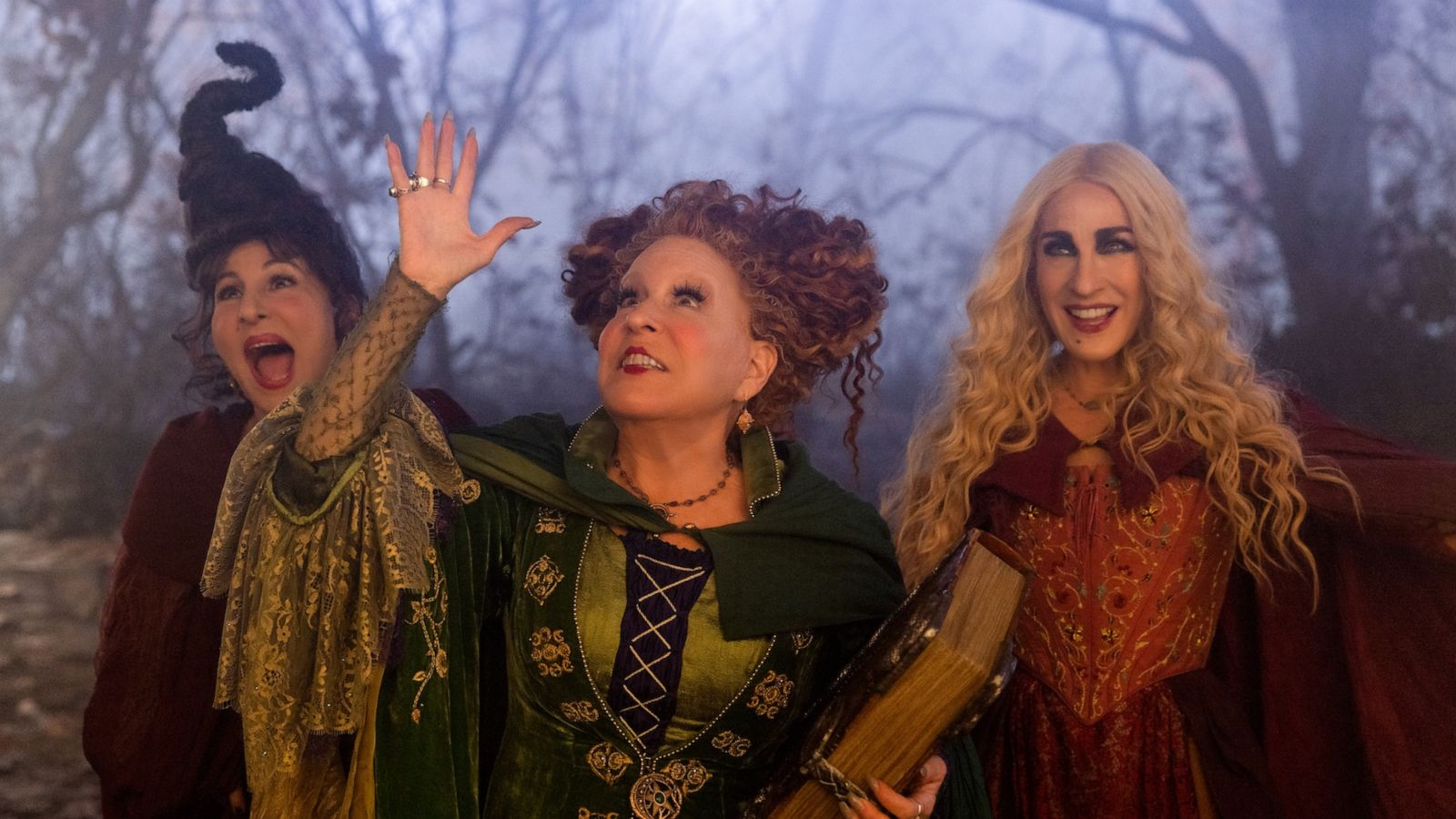 PHOTO: Kathy Najimy, Bette Midler and Sarah Jessica Parker in Hocus Pocus 2, 2022.