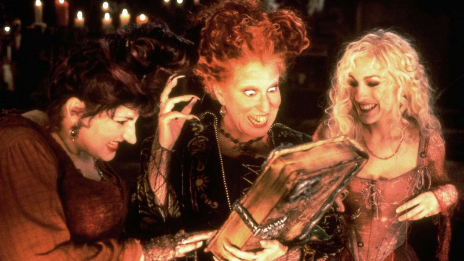 PHOTO: The Sanderson Sisters are 17th century witches who were conjured up by unsuspecting pranksters in present-day Salem, in the movie, "Hocus Pocus."