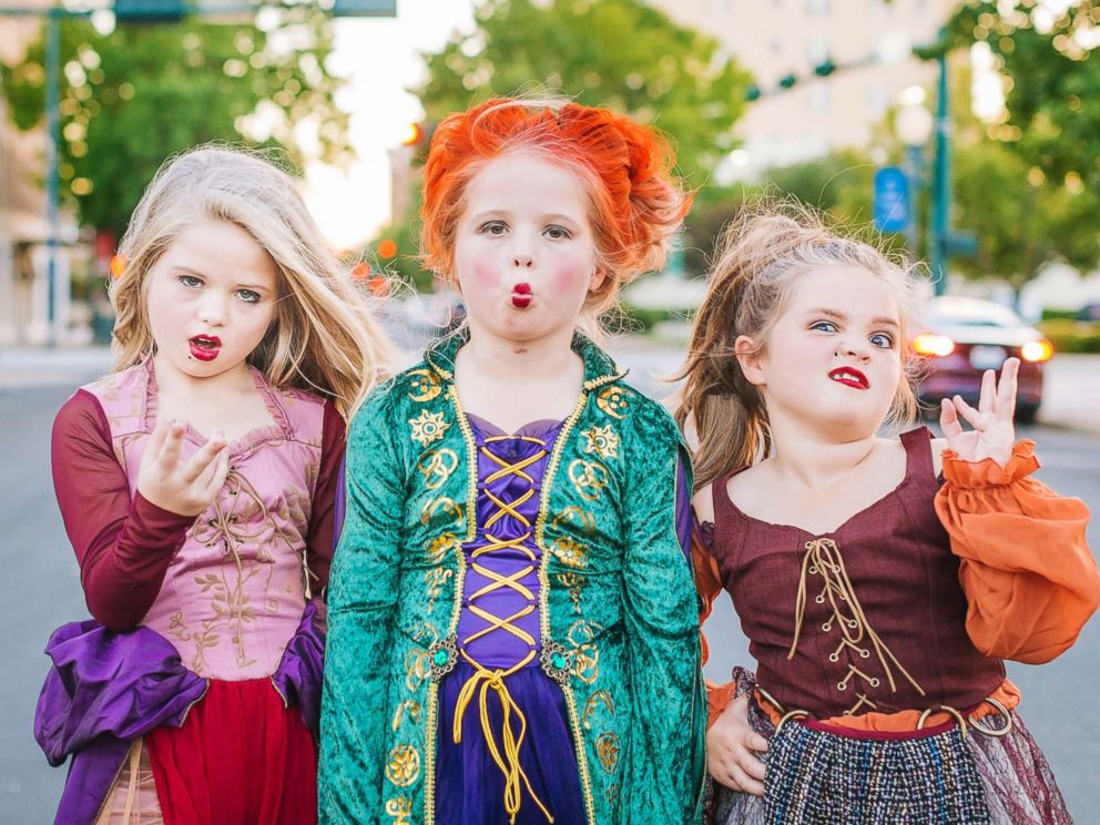PHOTO: Mom Heather Grabenstein of Waco, Texas, is dressing her daughters, Landri, 6, and Alli and Maddi, both 8, as the Sanderson sisters from the classic Halloween film, "Hocus Pocus."