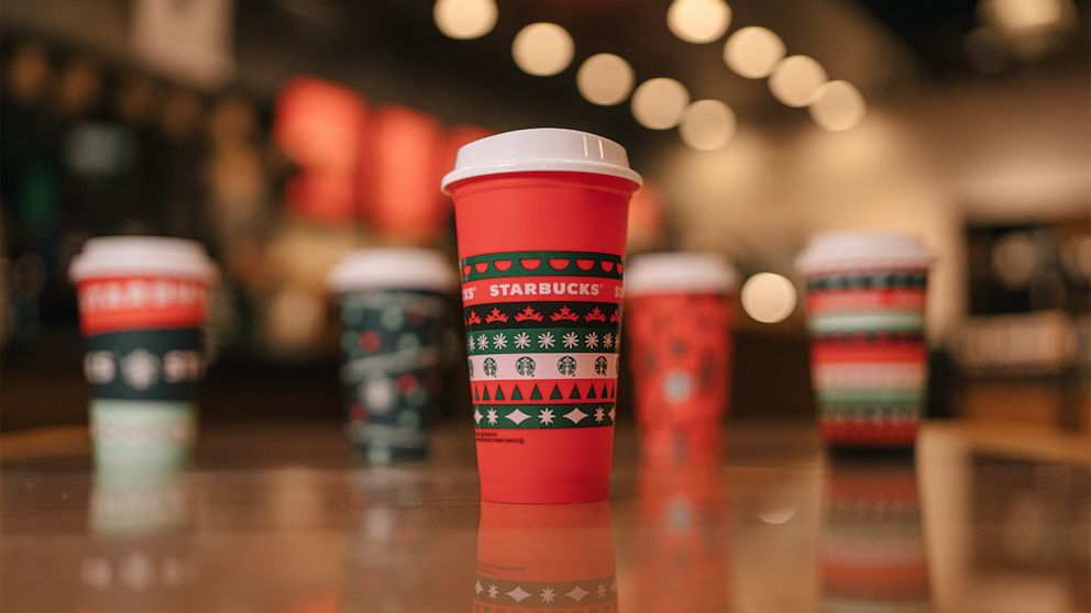 PHOTO: The collectible holiday cup available for free on Nov. 6 with a holiday drink order. 
