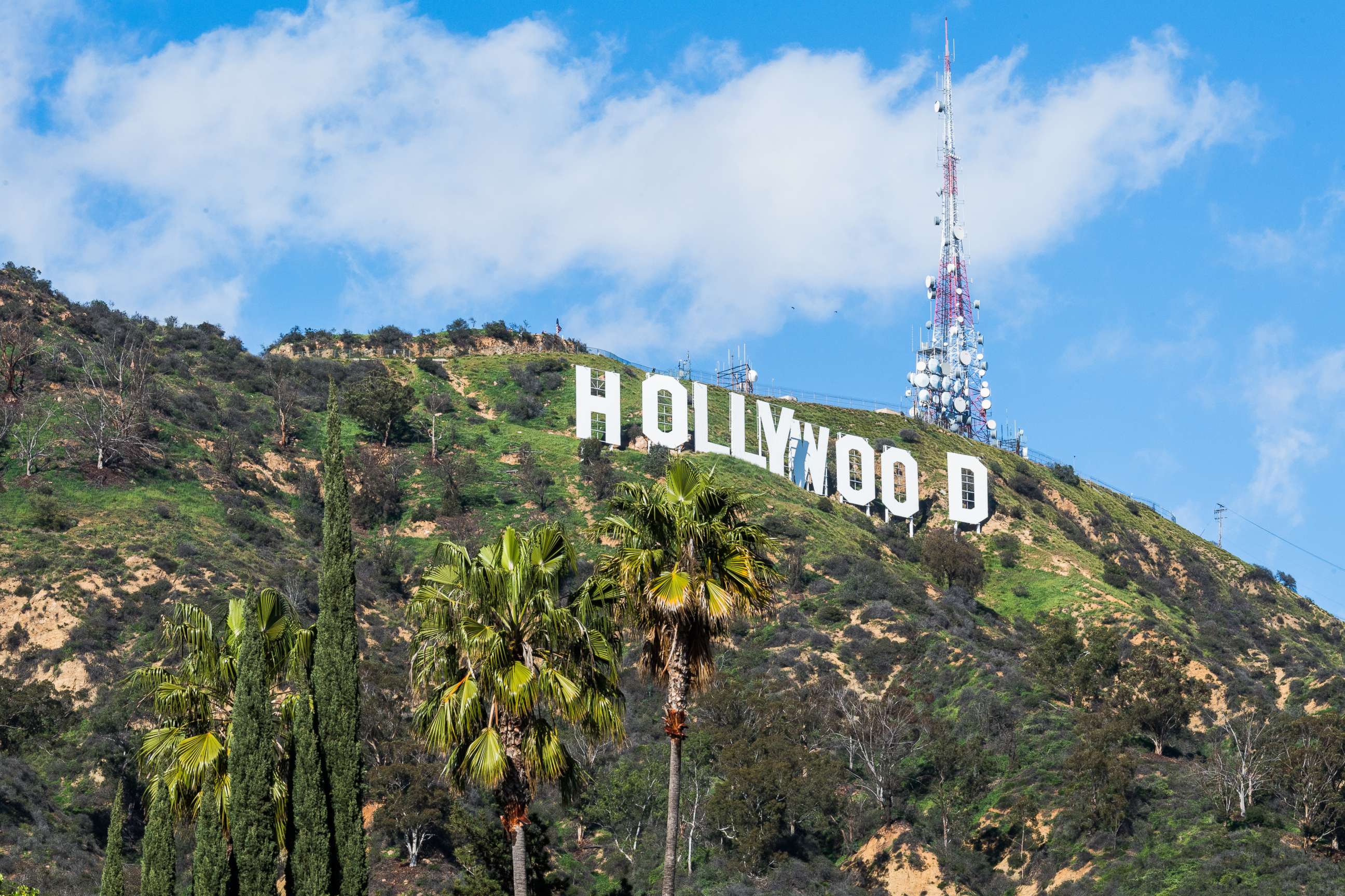 PHOTO: The Hollywood sign sits in the in the Hollywood Hills area of the Santa Monica Mountains in Los Angeles, March 5, 2017.