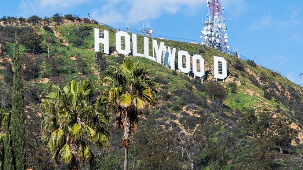 PHOTO: The Hollywood sign sits in the in the Hollywood Hills area of the Santa Monica Mountains in Los Angeles, March 5, 2017.