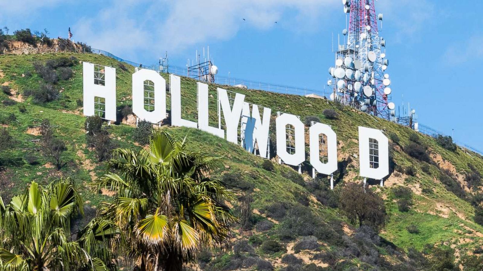 PHOTO: The Hollywood sign sits in the in the Hollywood Hills area of the Santa Monica Mountains in Los Angeles, March 5, 2017.