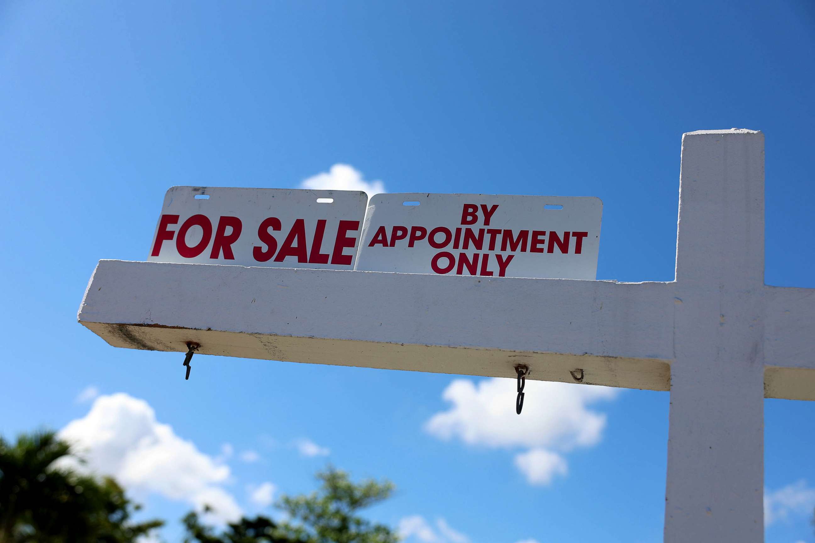 PHOTO: FILE - A For Sale sign displayed in front of a home, Feb. 22, 2023 in Miami.
