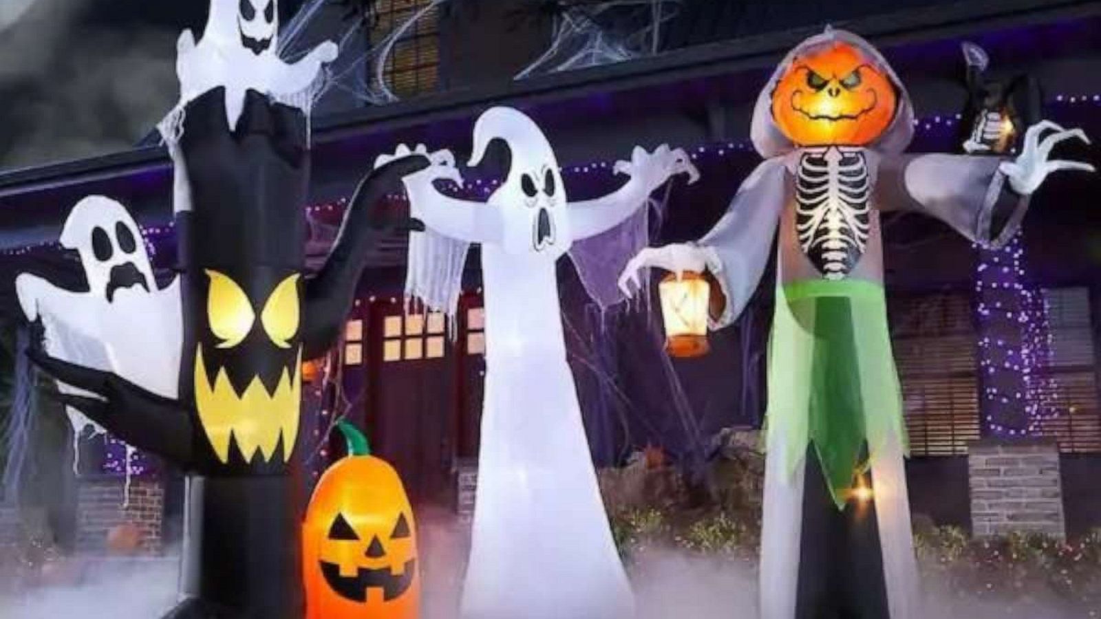 PHOTO: Home Accents Holiday 9 ft Haunting Ghost Halloween Inflatable.