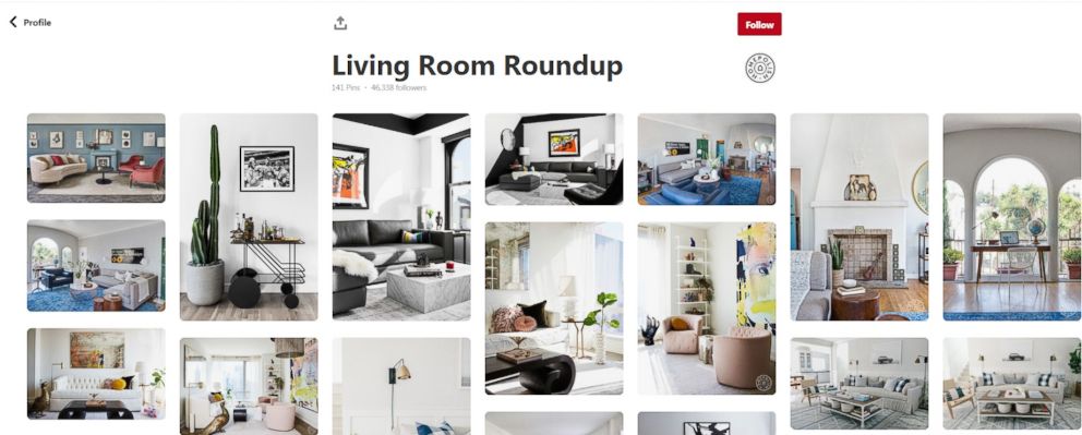 PHOTO: Designer Sonya Randell recommends using a tool like Pinterest to create a design mood board.