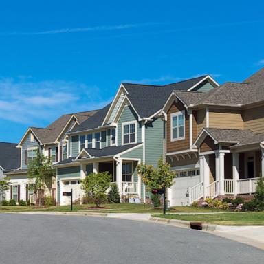 PHOTO: Residential houses are seen in a suburban neighbourhood.