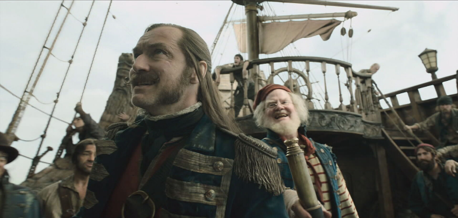 PHOTO: In this still image from "Peter Pan & Wendy," Jude Law and Jim Gaffigan are seen playing Hook and Smee respectively.