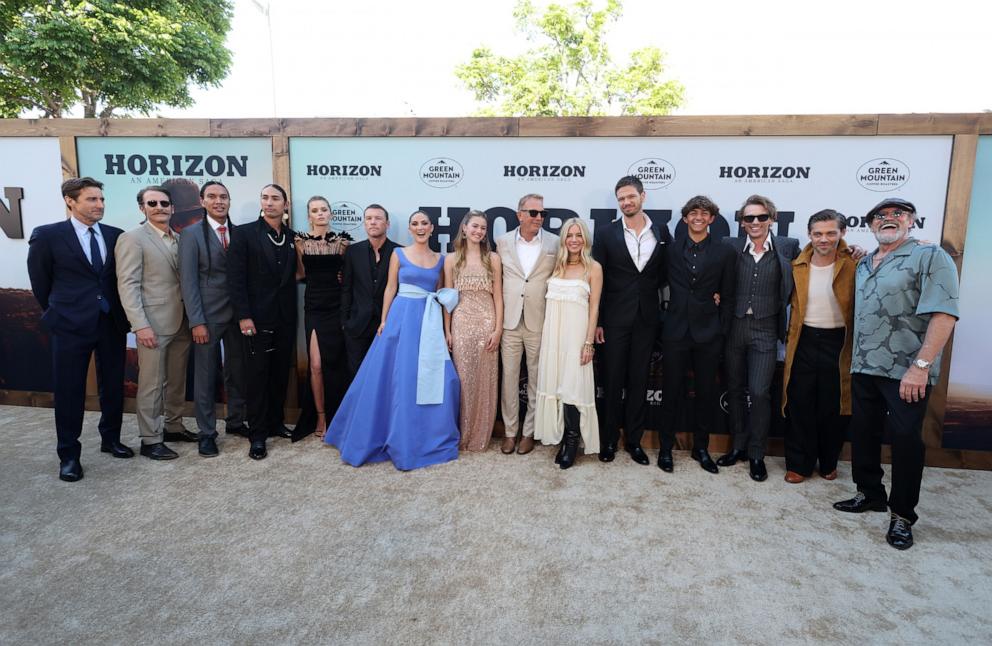 PHOTO: Cast at the Los Angeles Premiere of "Horizon: An American Saga - Chapter 1" at Regency Village Theatre on June 24, 2024 in Los Angeles, California.