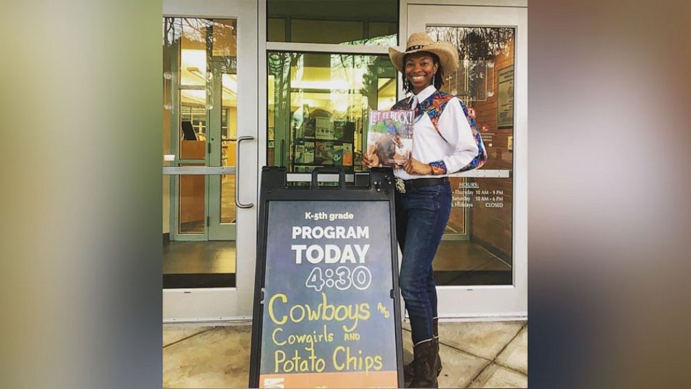 PHOTO: Caitlin Gooch, 28, founded Saddle Up and Read to inspire kids to read more."