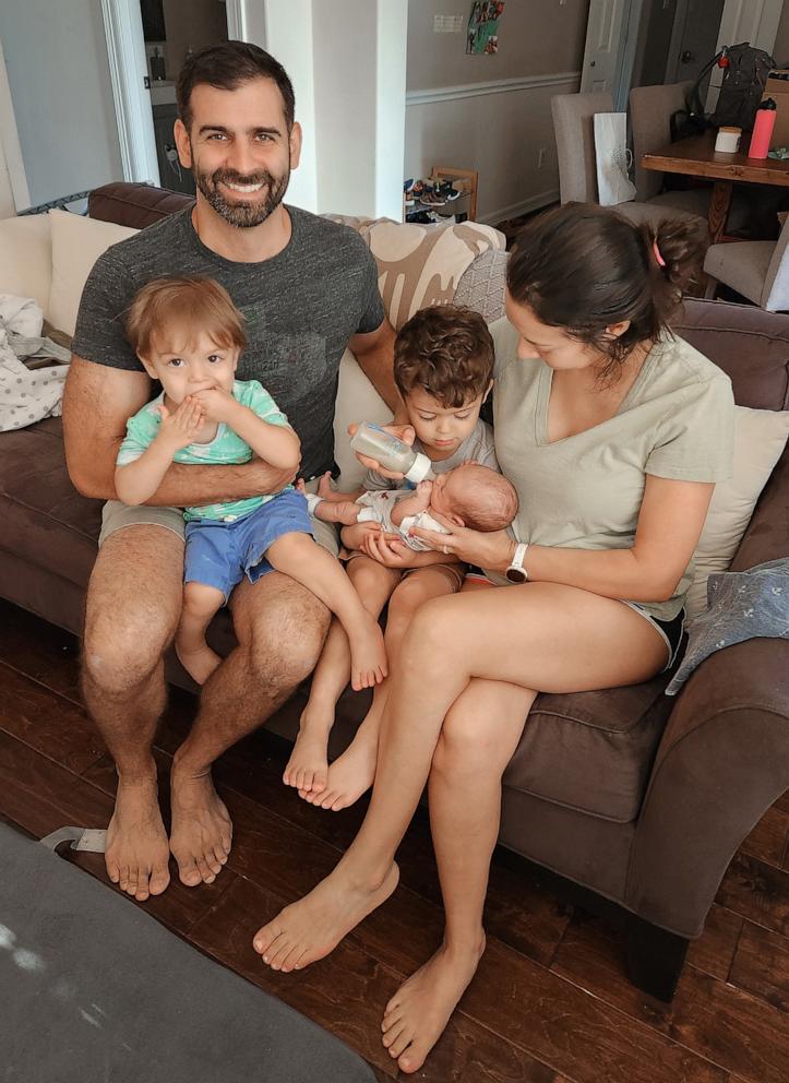 PHOTO: In addition to their quadruplets, Mercedes Sandhu and her husband Jonathan are already parents to two sons, Luke and Aaron.