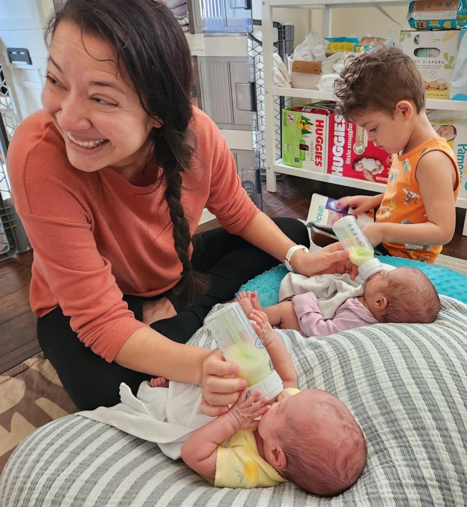 PHOTO: In addition to their quadruplets, Mercedes Sandhu and her husband Jonathan are already parents to two sons, Luke and Aaron.