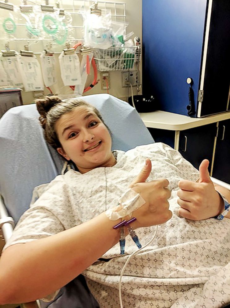 PHOTO: Emily Sadler, 15, was diagnosed on March 4, 2017, with papillary thyroid carcinoma.