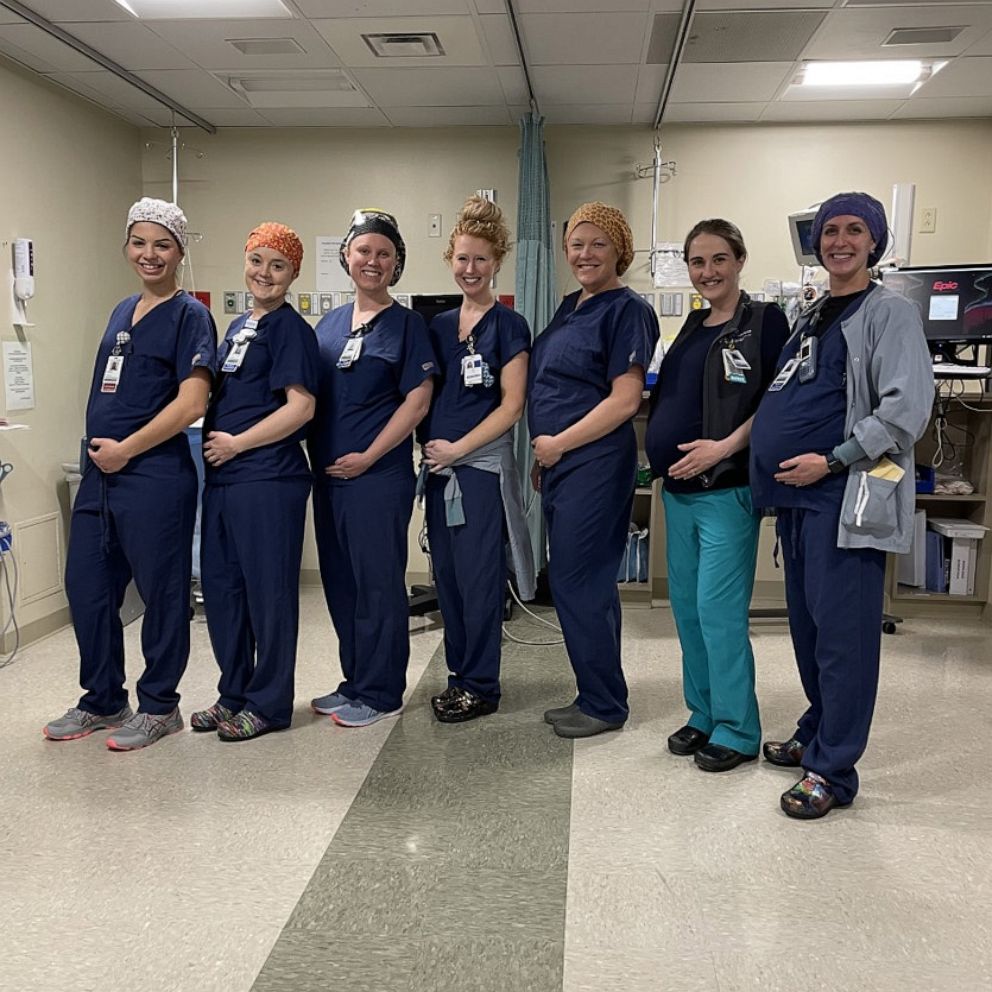 VIDEO: Eleven hospital staffers pregnant at the same time