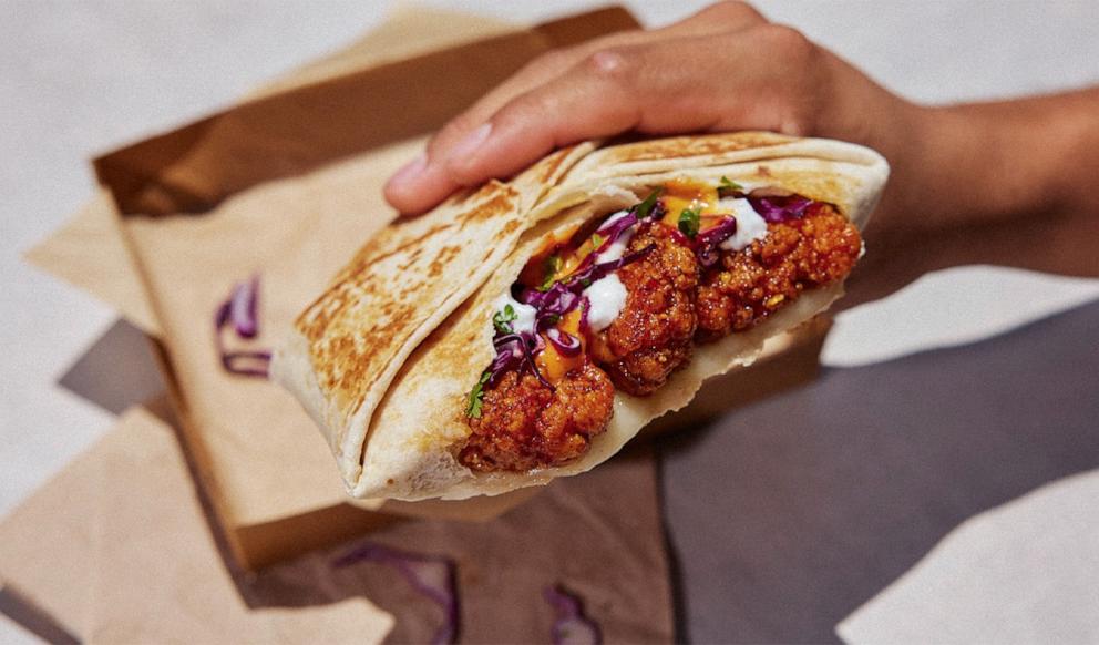 PHOTO: A Southwest Hot CHX Crunchwrap Supreme from chef Lawrence “LT” Smith for Taco Bell.