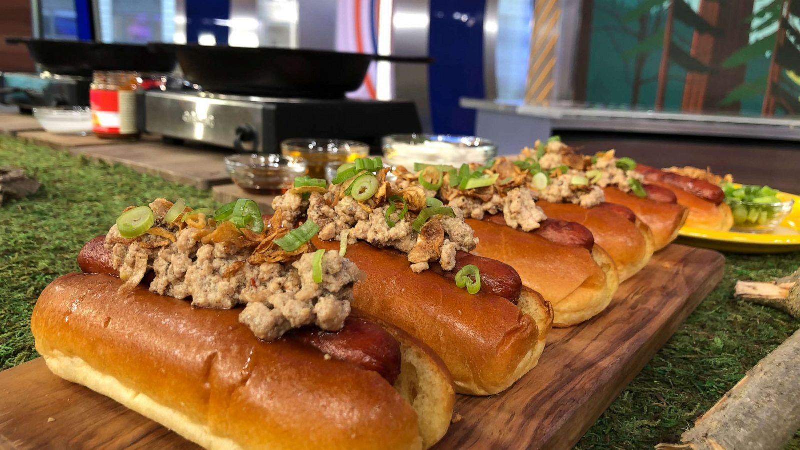 PHOTO: Chef Leah Cohen's mapo chili hot dog.