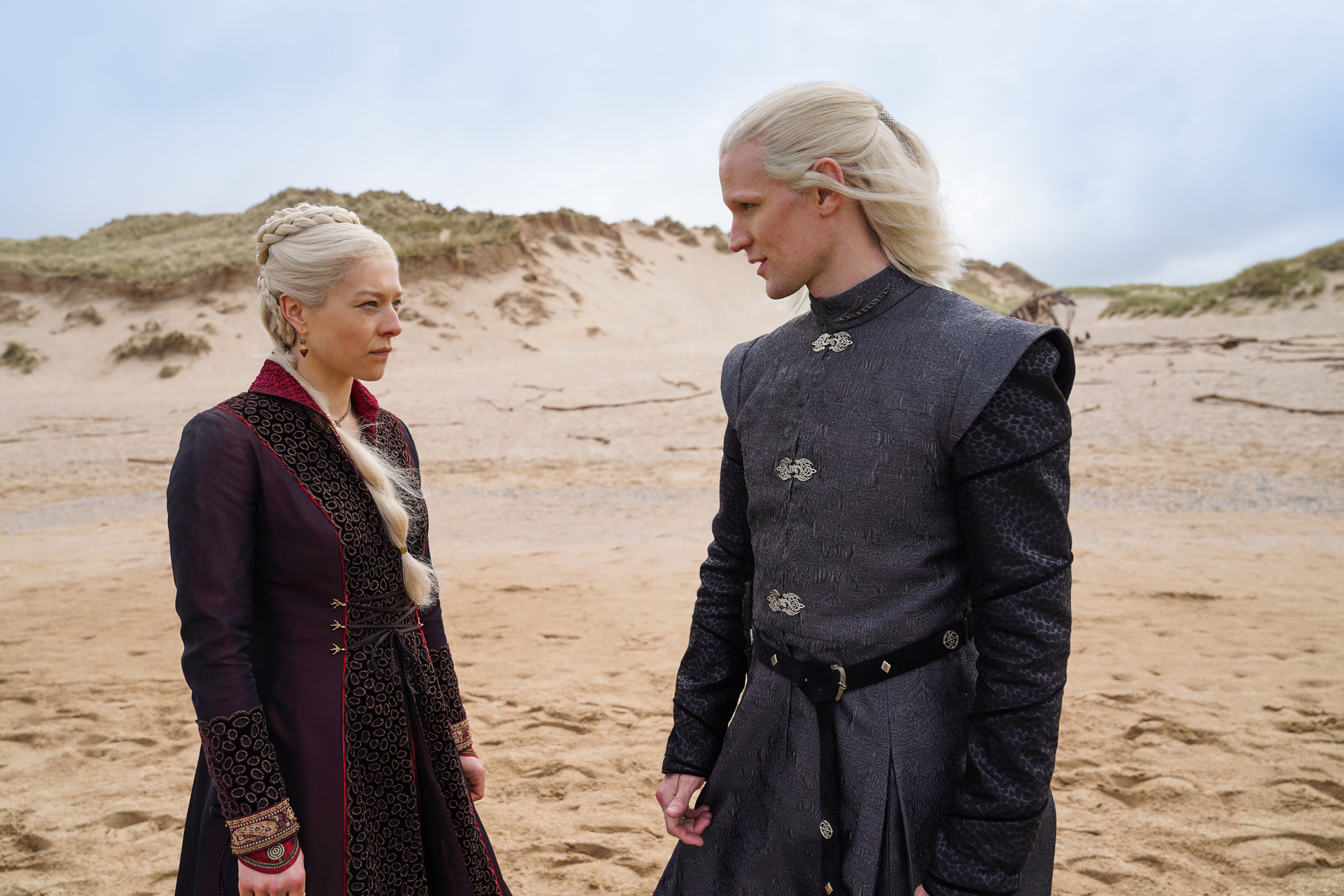 PHOTO: Emma D'Arcy as "Princess Rhaenyra Targaryen" and Matt Smith as "Prince Daemon Targaryen" star in HBO's "House of the Dragon." The ten-episode HBO Original drama debuts Aug. 21, 2022 on HBO and will be available to stream on HBO Max.