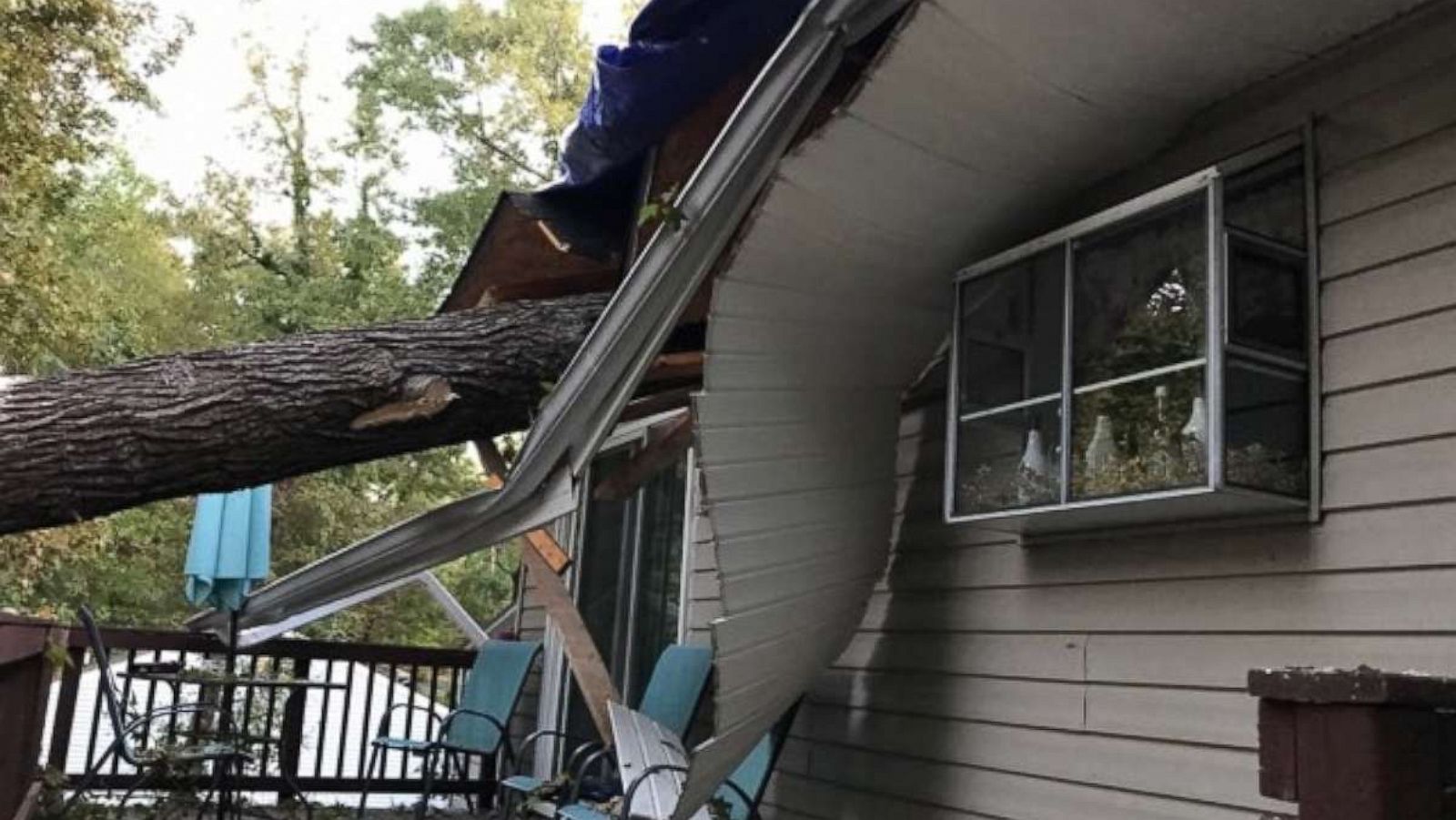 PHOTO: A tree crashed into a Maryland home.