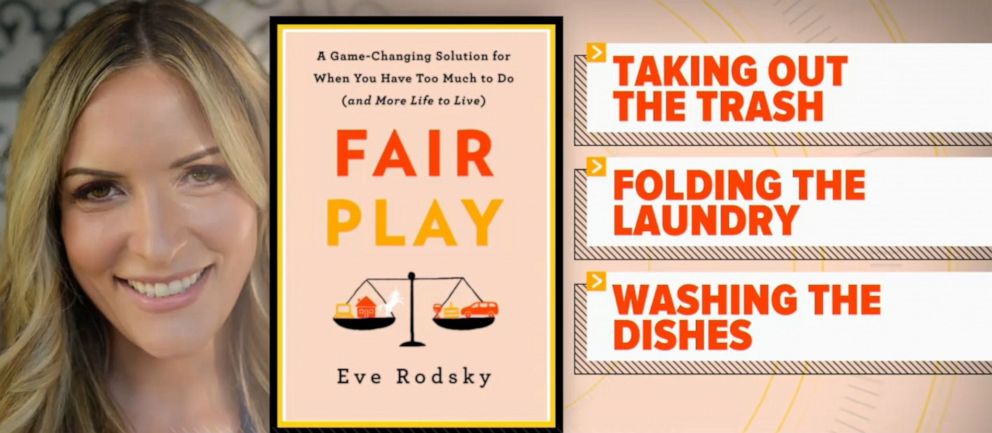 PHOTO: Eve Rodsky, author of the book Fair Play, shows couples how to build a stronger marriage through sharing the workload at home.