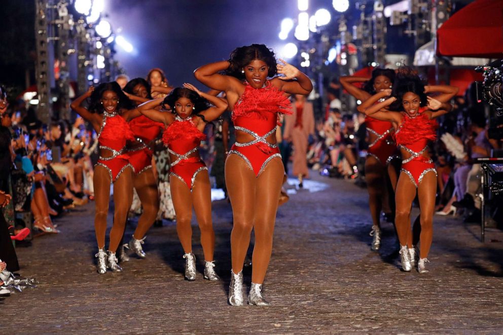 PHOTO: Howard University Dancers perform on the runway for VOGUE World: New York on Sept. 12, 2022, in New York.
