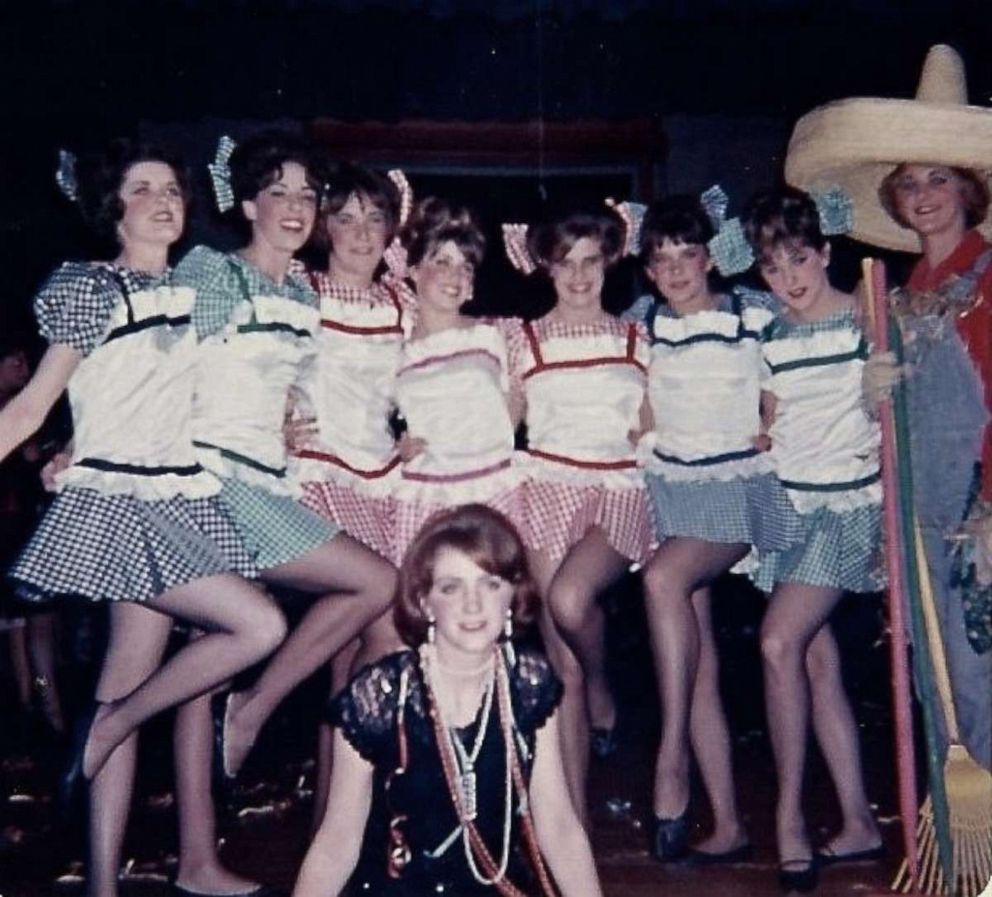 PHOTO: Suzanne Somers, fourth from the left, starring as Adelaide in her high school's production of "Guys and Dolls."