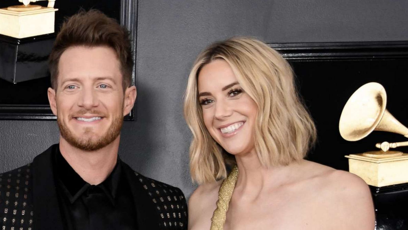 PHOTO: Tyler Hubbard and wife Hayley Stommel attend the 61st Annual Grammy Awards in Los Angeles, Feb. 10, 2019.