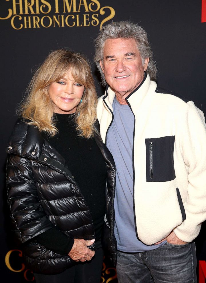 PHOTO: Goldie Hawn and  Kurt Russell attend Netflix's "The Christmas Chronicles: Part Two" Drive-In Event at The Grove, Nov. 19, 2020, in Los Angeles.