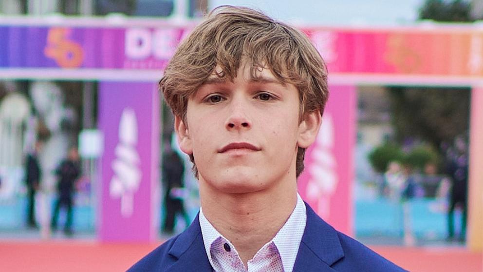 PHOTO: Actor Hudson Meek attends the "A Different Man" Premiere during the 50th Deauville American Film Festival on Sept. 09, 2024 in Deauville, France. 