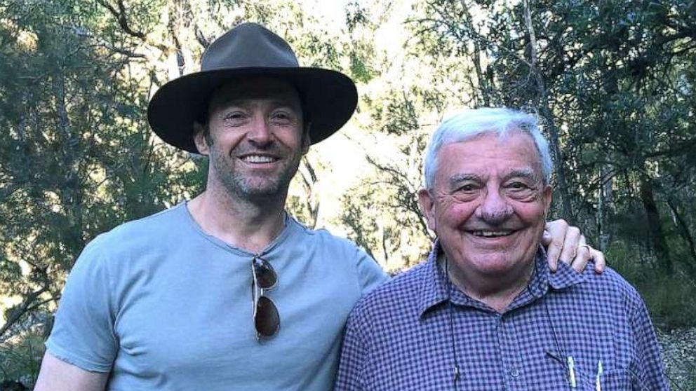 PHOTO: Hugh Jackman posted this photo with his father Christopher John Jackman to his Instagram, June 21, 2020.