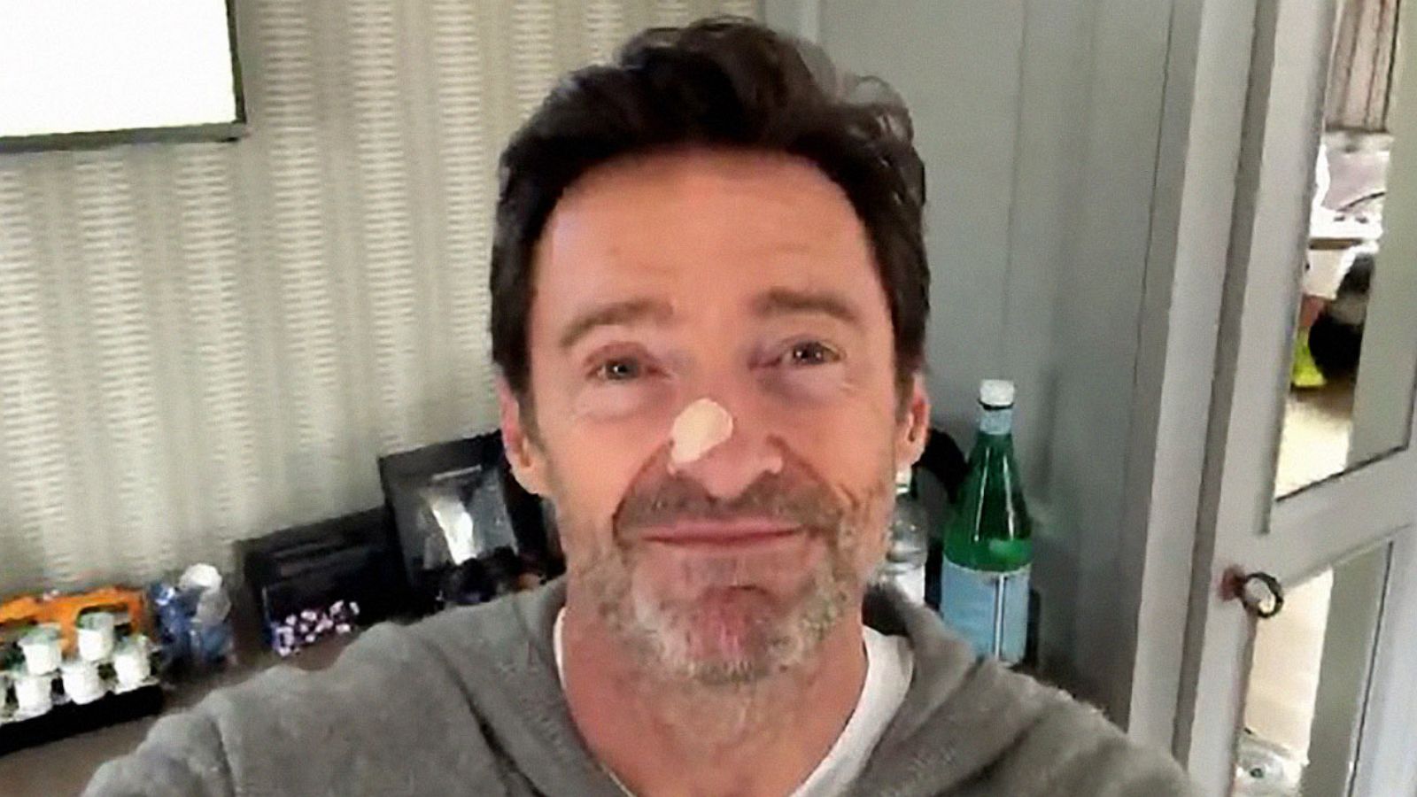 PHOTO: Hugh Jackman spoke about his skin biopsy results and is pictured in an image taken from video posted to his Instagram account.