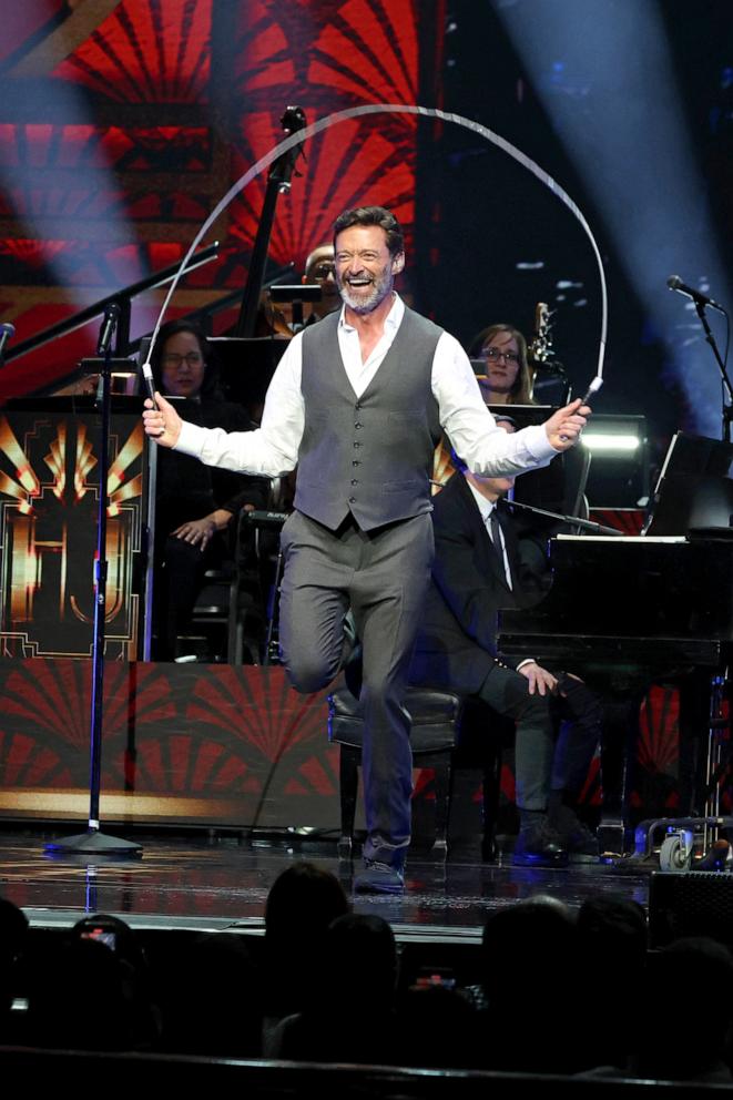 PHOTO: Hugh Jackman performs onstage during Hugh Jackman: From New York, With Love at Radio City Music Hall, on Jan. 24, 2025, in New York.